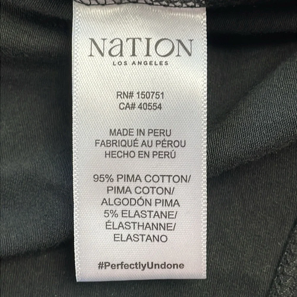 New Nation LTD Astrid Turtleneck Dress in Jet Black Sweater Dress Stretchy Sz S